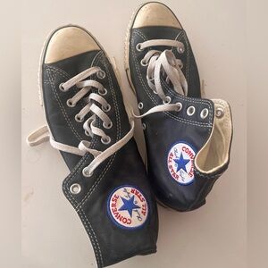 leather converse ankle hight top